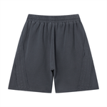 Unisex Vintage Wash Raw Edge Shorts