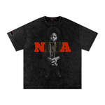 The Icons Collection - Nina Simone Snow Washed Oversized Cotton T-Shirt