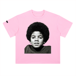 The Icons Collection  - Young Michael Heavyweight Drop Shoulder Cotton T-Shirt