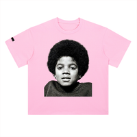 The Icons Collection  - Young Michael Heavyweight Drop Shoulder Cotton T-Shirt