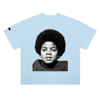 The Icons Collection  - Young Michael Heavyweight Drop Shoulder Cotton T-Shirt