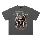Indigenous American Heavyweight Drop Shoulder Cotton T-Shirt