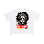 9Ether Being Vintage Wash Boxy Distressed Hem T-Shirt