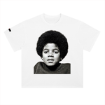 The Icons Collection  - Young Michael Heavyweight Drop Shoulder Cotton T-Shirt
