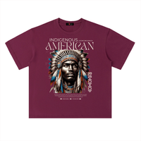 Indigenous American Heavyweight Drop Shoulder Cotton T-Shirt