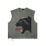 Savage Distressed Grommet Eyelet Tank Top