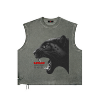 Savage Distressed Grommet Eyelet Tank Top