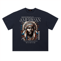 Indigenous American Heavyweight Drop Shoulder Cotton T-Shirt