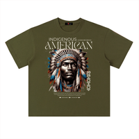 Indigenous American Heavyweight Drop Shoulder Cotton T-Shirt