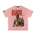 The Icons Collection - Rakim The God Snow Washed Oversized Cotton T-Shirt