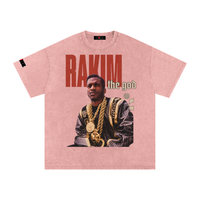 The Icons Collection - Rakim The God Snow Washed Oversized Cotton T-Shirt