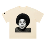 The Icons Collection  - Young Michael Heavyweight Drop Shoulder Cotton T-Shirt