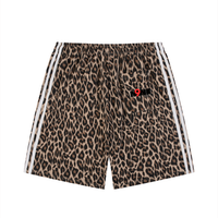 Unisex Heavyweight Leopard Drawstring Shorts