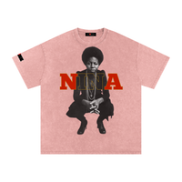 The Icons Collection - Nina Simone Snow Washed Oversized Cotton T-Shirt