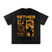 9Ether The Blueprint Snow Washed Oversized Cotton T-Shirt