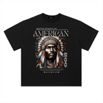 Indigenous American Heavyweight Drop Shoulder Cotton T-Shirt