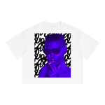 The Icons Collection - Grace Jones Neon Unisex Boxy Drop Shoulder Crop T-Shirt