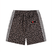 Unisex Heavyweight Leopard Drawstring Shorts